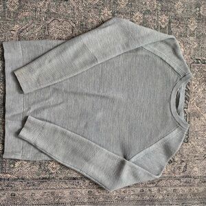 lululemon athletica Gray Crew Neck Sweater